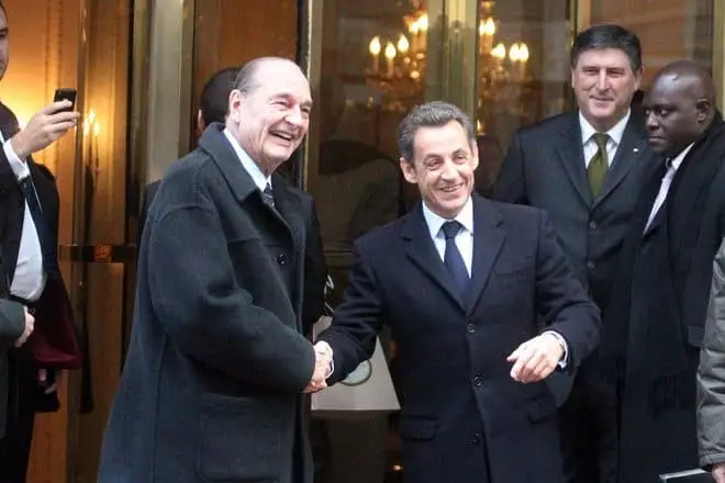 Jacques Chirac ak Nicolas Sarkozy
