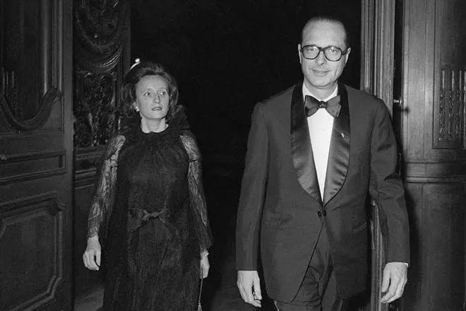 Jacques Chirac och hans fru Bernadett 1975