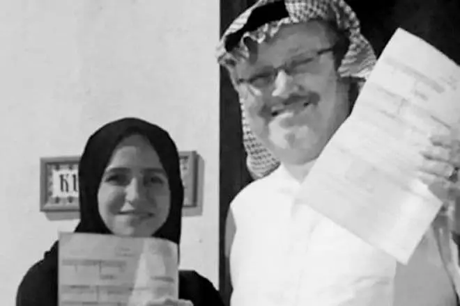Jamal Hashoggi a jeho manželka Alaa Nasd