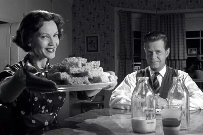 Joan Allen en William Mysi yn 'e film "Pleasantville"