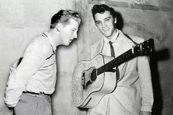 Jerry Lee Lewis en Elvis Presley