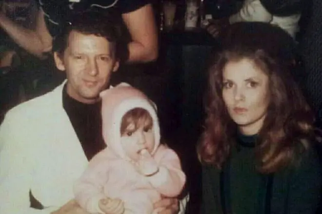 Jerry Lee Lewis e Jarent Elizabeth Gann Pate con sua figlia