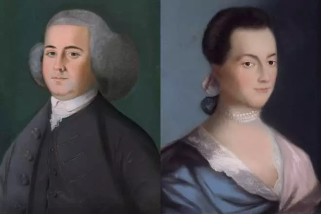 John Adams ja hänen vaimonsa Ebigeyl Smith