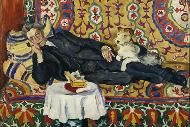 Larawan ng isang Vsevolod Meyerhold Brushes Peter Konchalovsky.