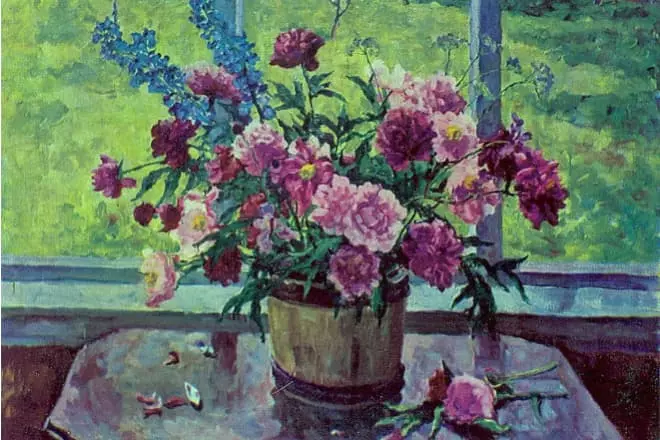 Mbola fiainana an'i Peter Konchalovsky "peonies teo am-baravarankely"