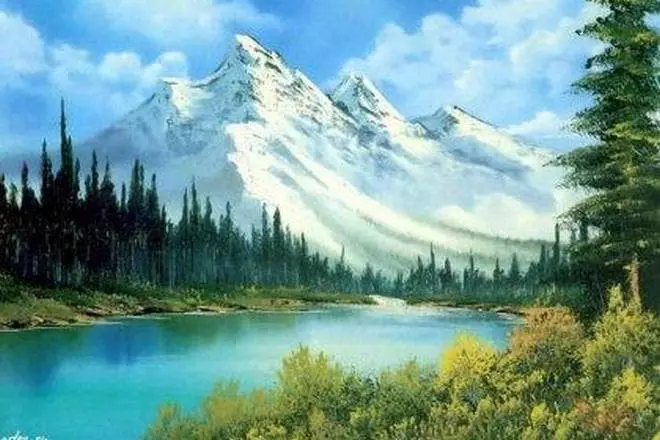 Картина Боба Росса «Море і гори»