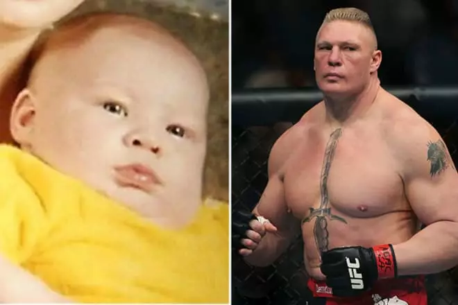 Brock Lesnar ในวัยเด็กและตอนนี้