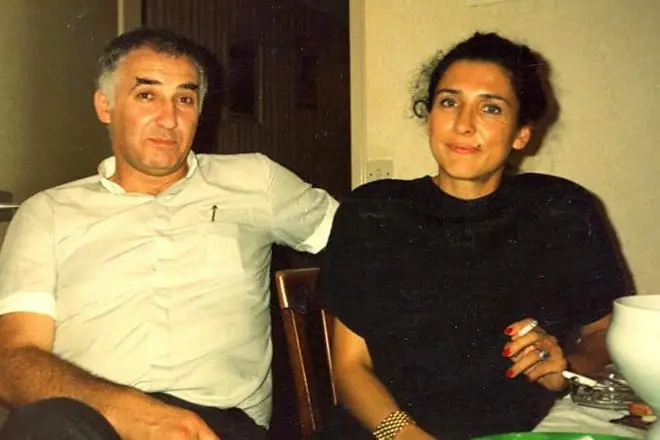 Salome Zurabishvili en haar man Zhanri Kashia