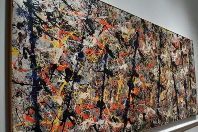 Jackson Pollock «Көк тіректер» суреті («№11»)