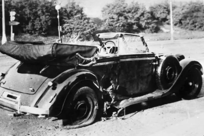 Mercedes-Benz Heydrich, kurā viņš bija nopietni ievainots