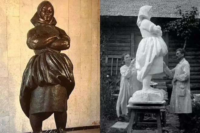 Скульптура Веры Мухінай «Сялянка» і працэс яе стварэння