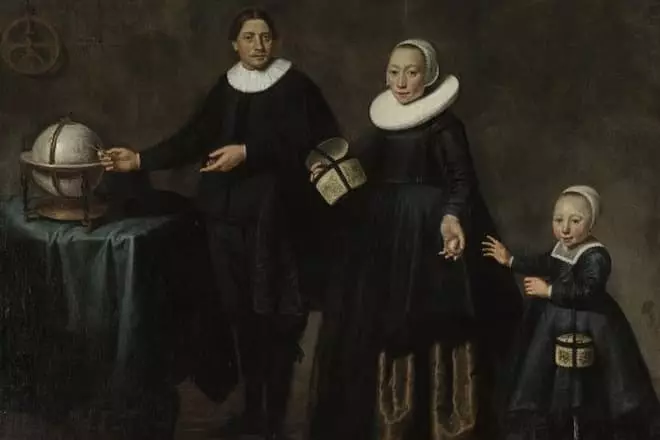 Abel Tasman med sin fru och dotter
