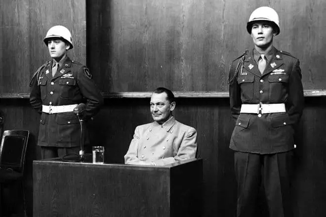 Herman Gering gjatë procesit të Nurembergut