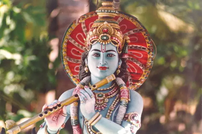 Kulit biru Krishna.