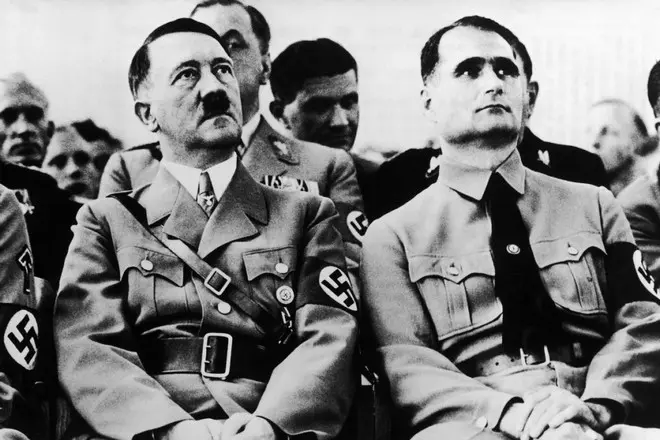 Rudolf Hess en Adolf Hitler