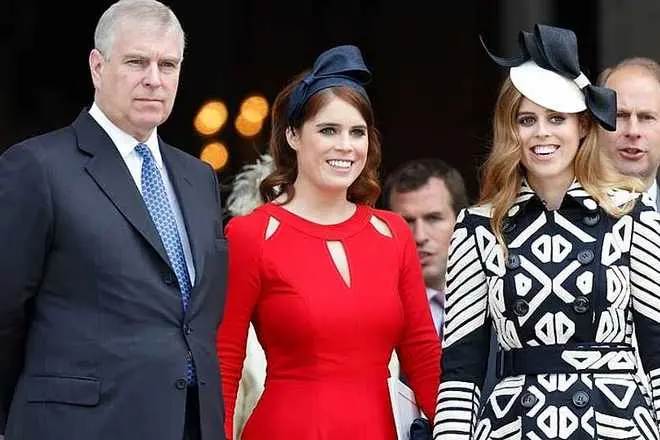 Prince Andrew con figlie