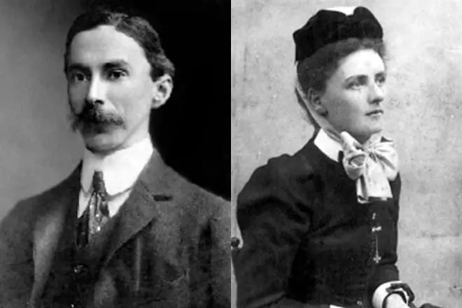 Bertrand Russell ea súa primeira esposa Alice Smith