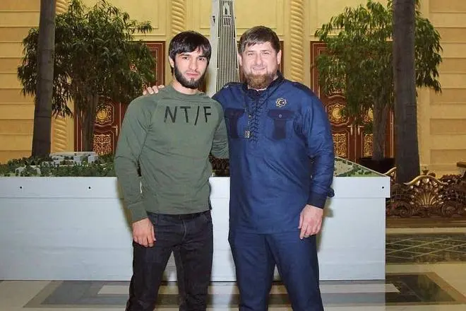 Zubairah Tukhugov and Ramzan Kadyrov