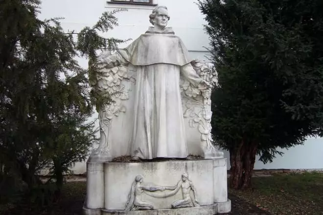 Monument till Gregor Mendel