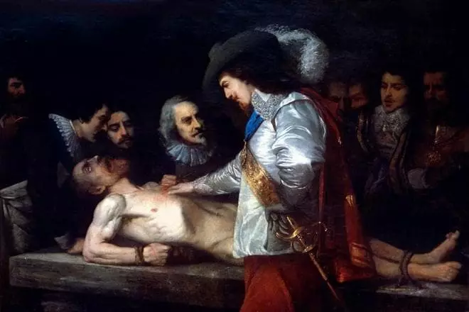 Вільям Гарвей демонструє королю Карлу I теорію кровообігу
