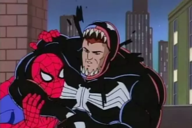 Eddie Brock at Spiderman.