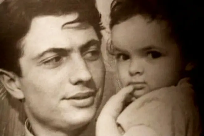 Vadim Beroes med sin datter