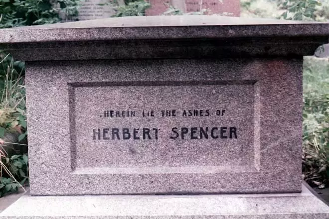 Grave of Herbert Spencer í Highgate Cemetery