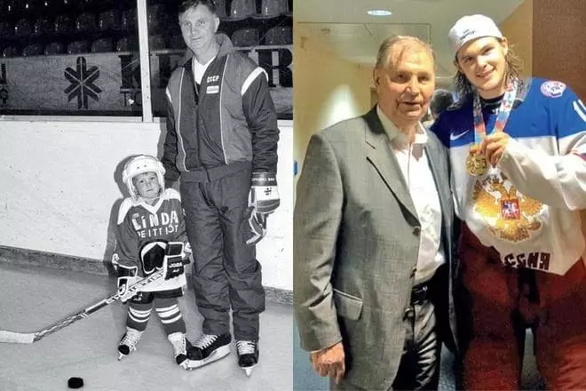 Victor Tikhonov and his grandson Victor Tikhonov Jr.