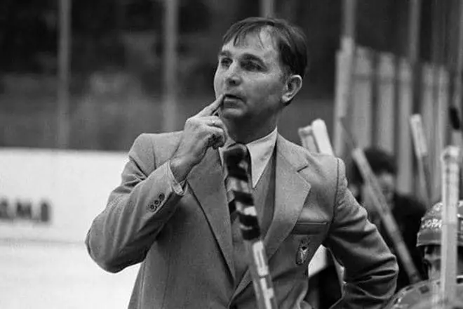 Coach Victor Tikhonov.