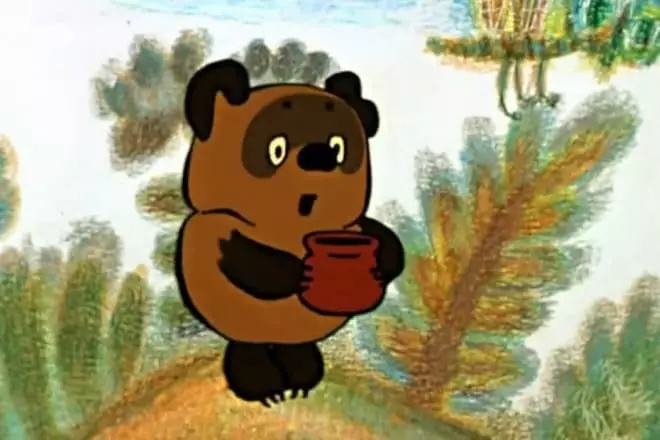 Sovyet karikatüründe Pooh Winnie