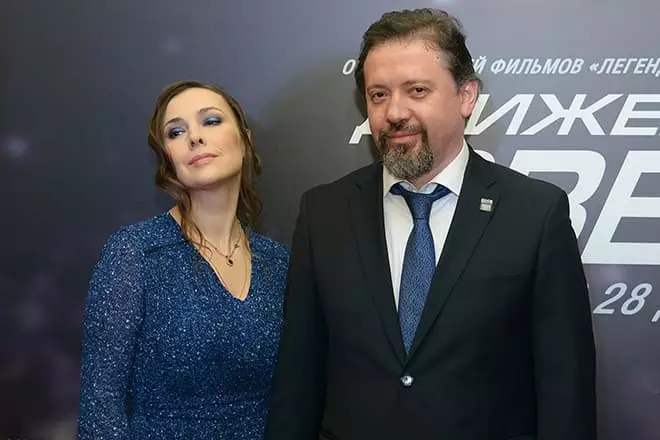 Антон Мегердичев і яго жонка Алена Панова