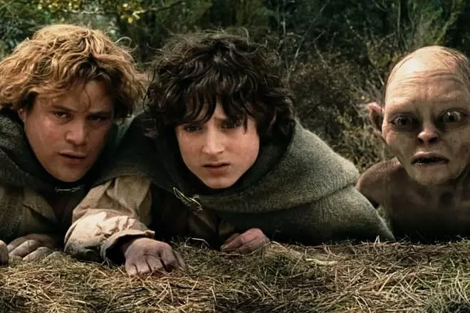 Hollum, Frodo en Sam