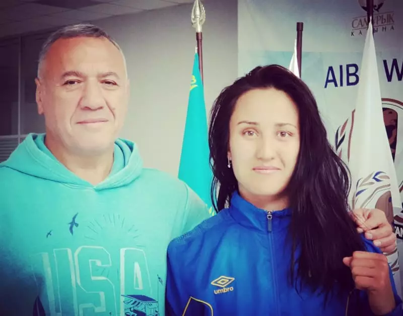 Milan Safronova mei Coach Zakhar Rutenberg