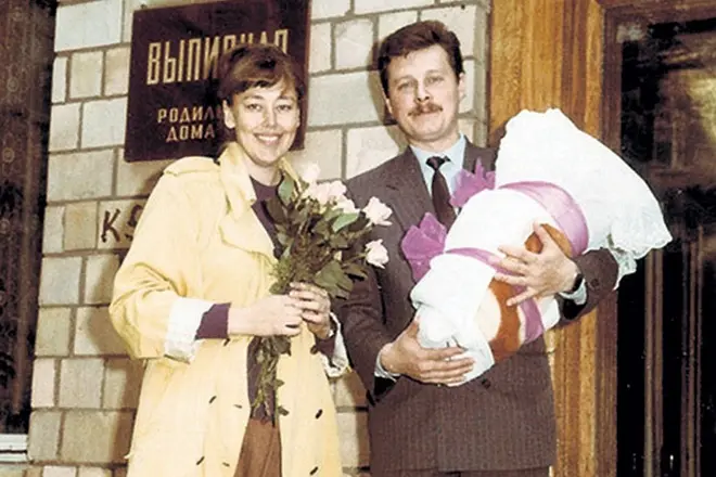 Natalia Horochorina dan suami kedua Vladimir Sobolev