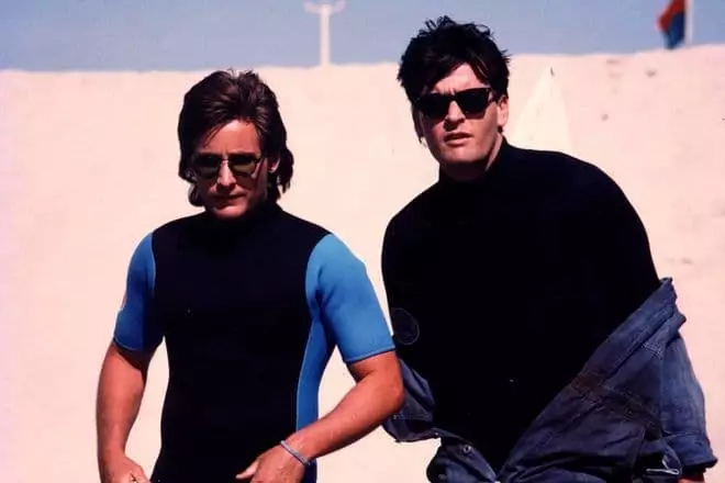 Emilio EsEvez and Charlie Sheen