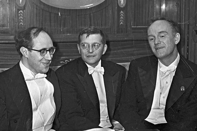 Mstislav Rostropovich, Dmitry Shostakovich and Svyatoslav Richter
