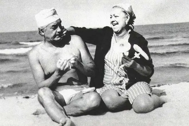 Lyudmila Celikovskaya와 Yuri Lyubimov.