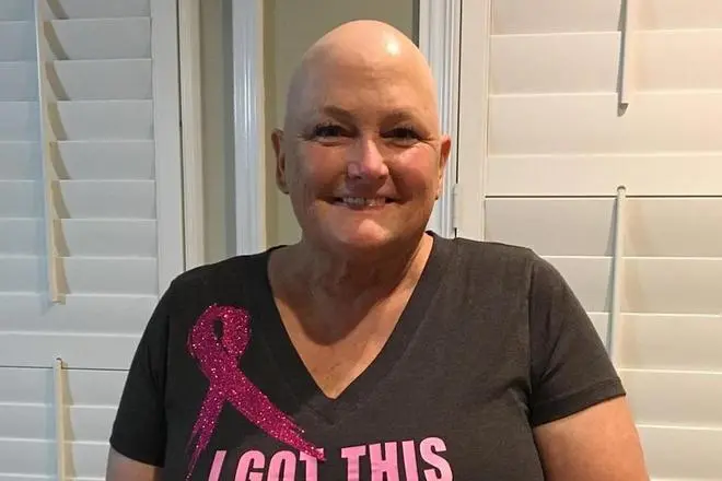 Debbie Row efter kemoterapi