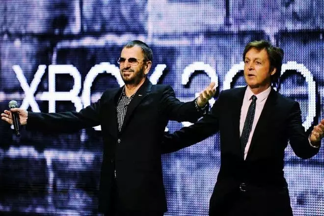 Ringo Starr și Paul McCartney în 2017