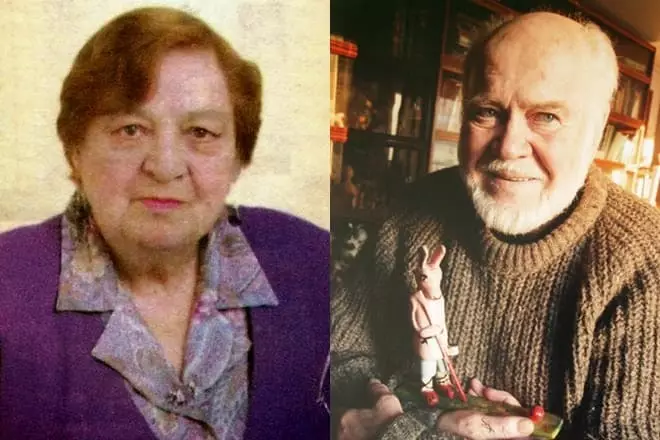 Irina Tokmakova og eiginmaður hennar Lion Tokmakov