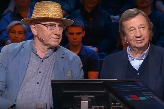 Valery Barinov en Yuri Semin in 2018 in die vertoning "Wie wil 'n miljoenêr word"
