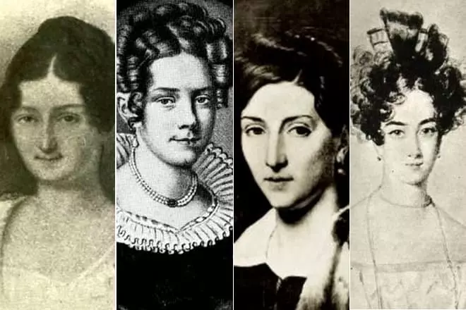 유명한 사랑하는 태양 : Matilda Wiscontini, Wilhelmine von Grysheim, Alberta de Rubempre, Julia Rinieri