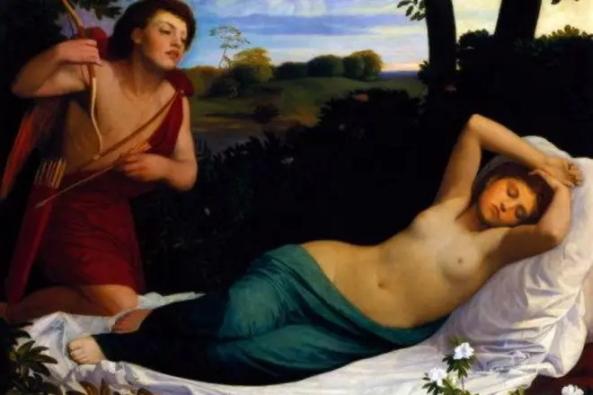 Psyche och Eros i målning
