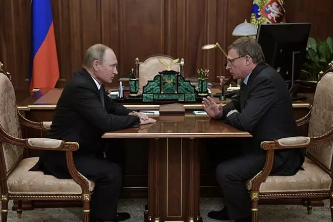 Владимир Путин и Александар Бурков