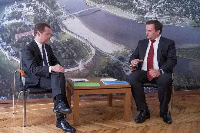 Dmitry Medvedev och Andrey Nikitin