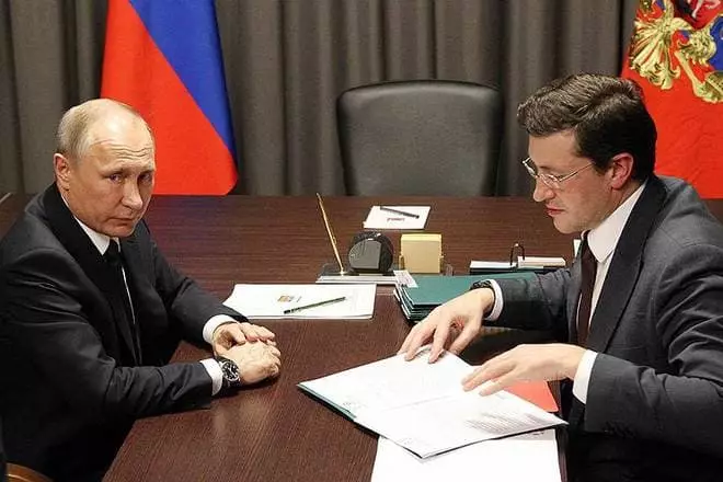 Vladimir Poetin en Gleb Nikitin