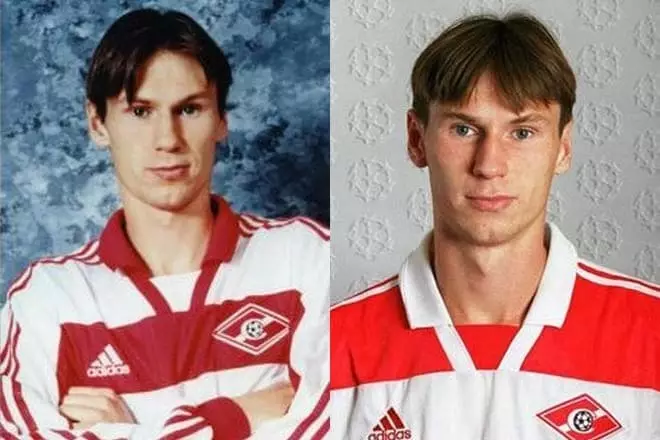 Footballeur Egor Titov dans la jeunesse