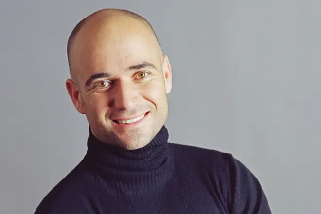 Tennis player Andre Agassi.