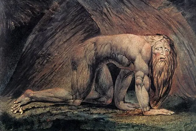 Nebuchadnezzar sul sugo di William Blake