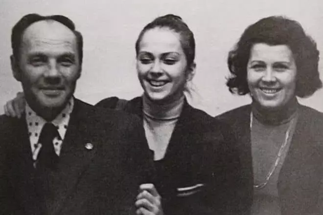 Jauns Irina Deruina ar vecākiem